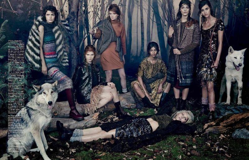 Bruna Rosa, editorial spread