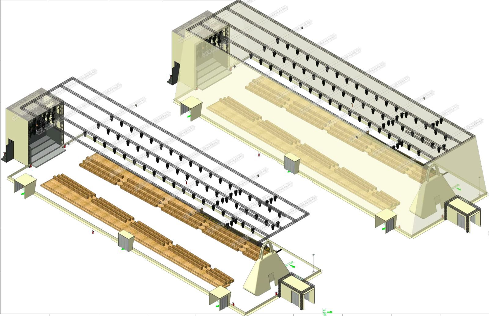 Technical plan of a show set